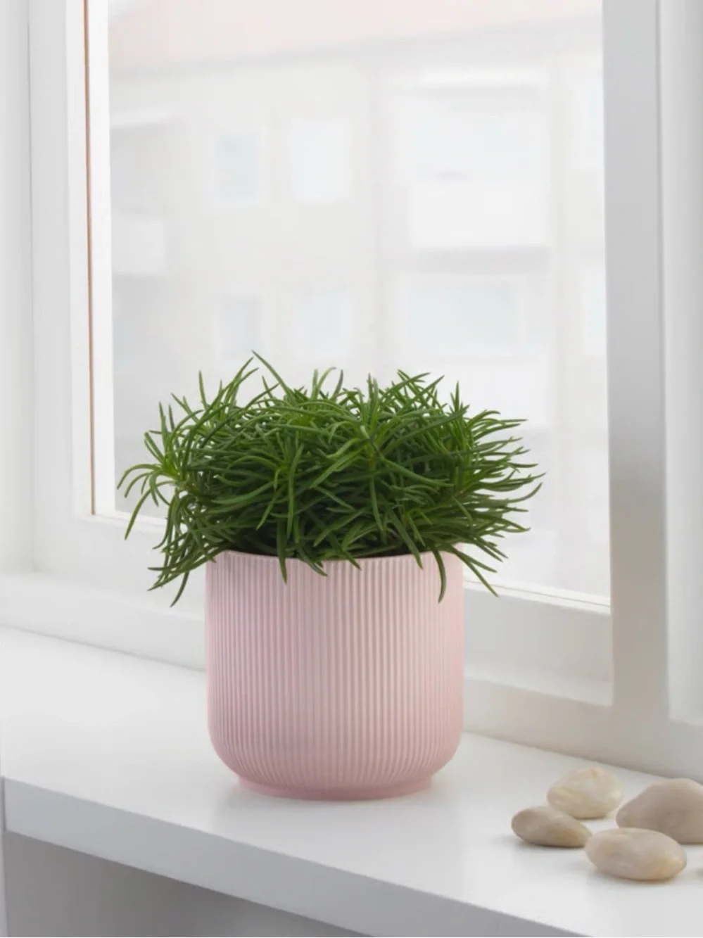 IKEA SET OF 2 1 Gradvis Plant Pot Stonewear. Blush Pink